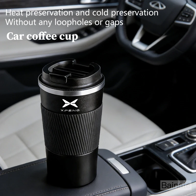 510ml Edelstahl-Kaffeebecher Thermoskanne für XPENG G6 P7 G9 MONA M03 G3 P5 2024 2025 Reise-Auto Isolierflasche Zubehör