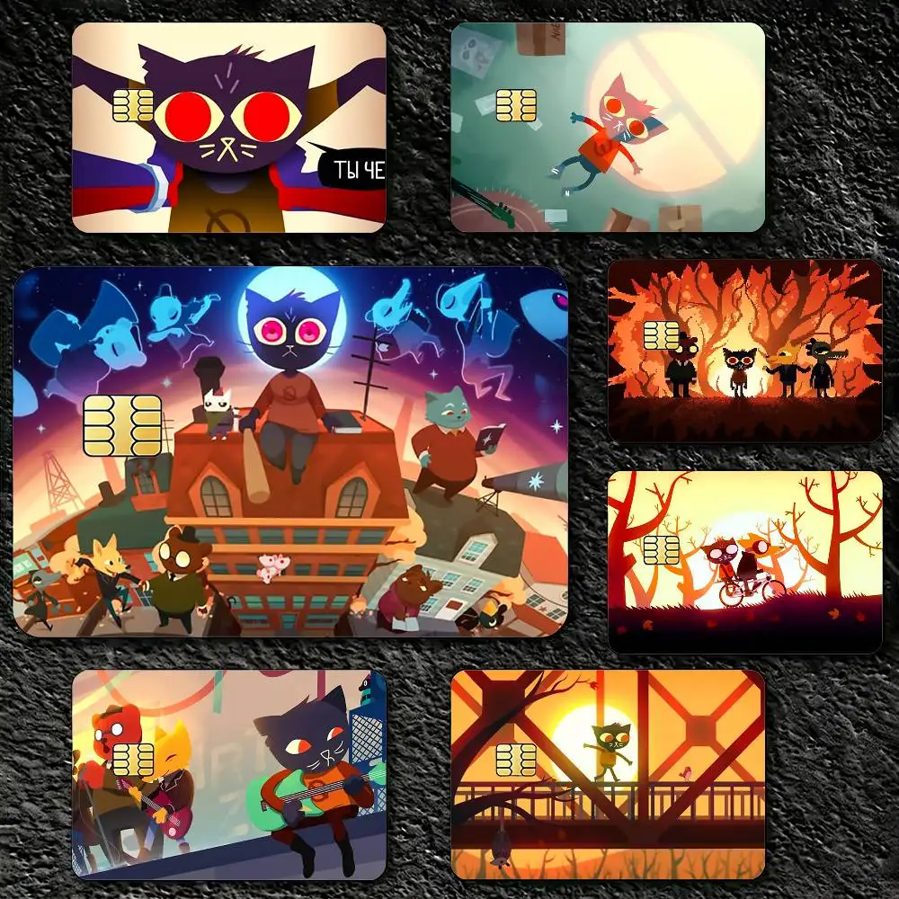 

N-Night In The W-Woods Decorative Waterproof Film Skin Cover Credit Card Stickers Debit Front Bank Bus Pass