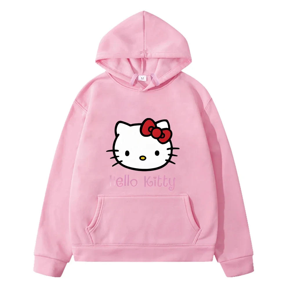 hello kitty clothes Print hoodies Fleece sweatshirt boys pullover y2k sudadera anime hoodie Kawaii jacket kids clothes girls