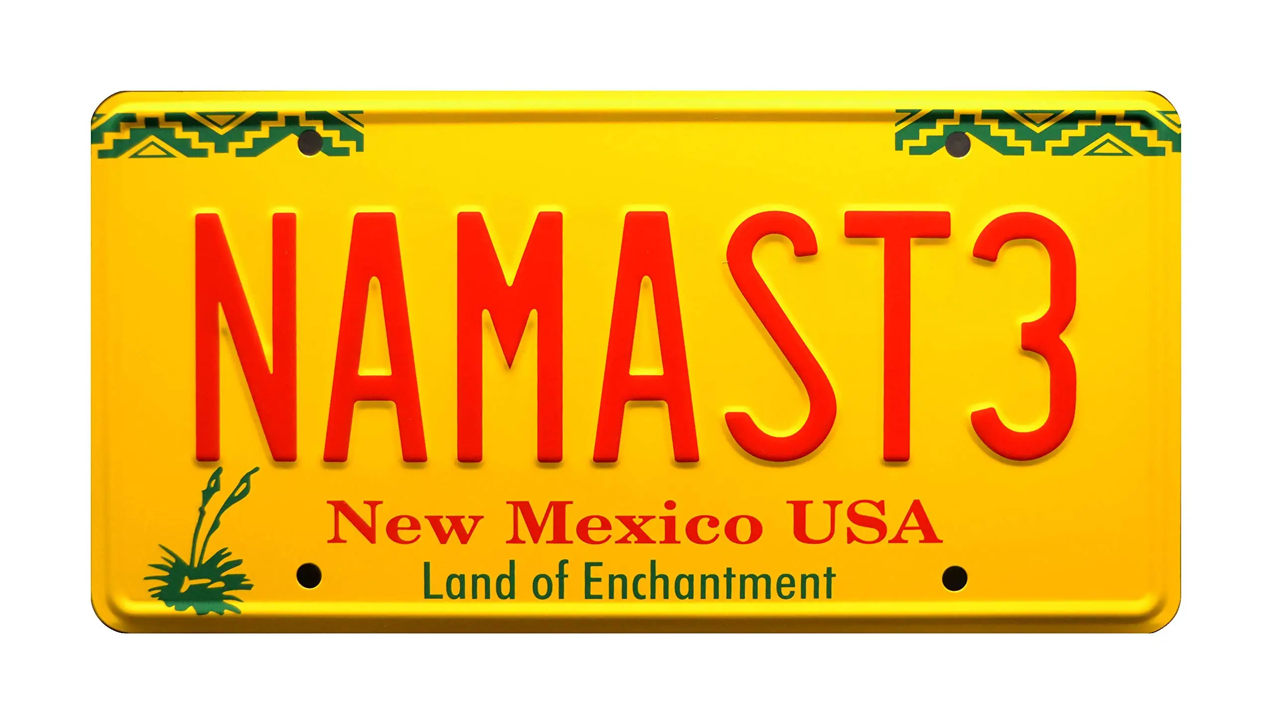 

Howard Hamlin | Namaste-Car Decoration License Plate Frame Personalized License Plate Metal Stamping License Plate