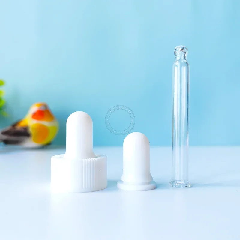 Kaliber czarno-biały plastikowy zakraplacz do perfum z żarówką szklana pipeta aromaterapeutyczna butelka na olejek górny gumowy zakraplacz ssący