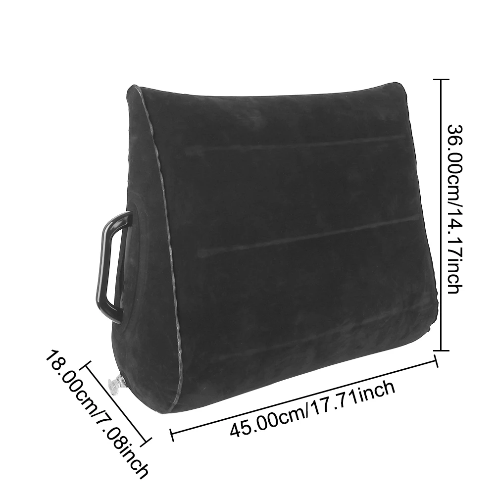 Wedge Pillow Knee Cushion PVC Foot Pillow Elevation Leg Pillows Inflatable Pillow Portable For Travel Camping Sleeping