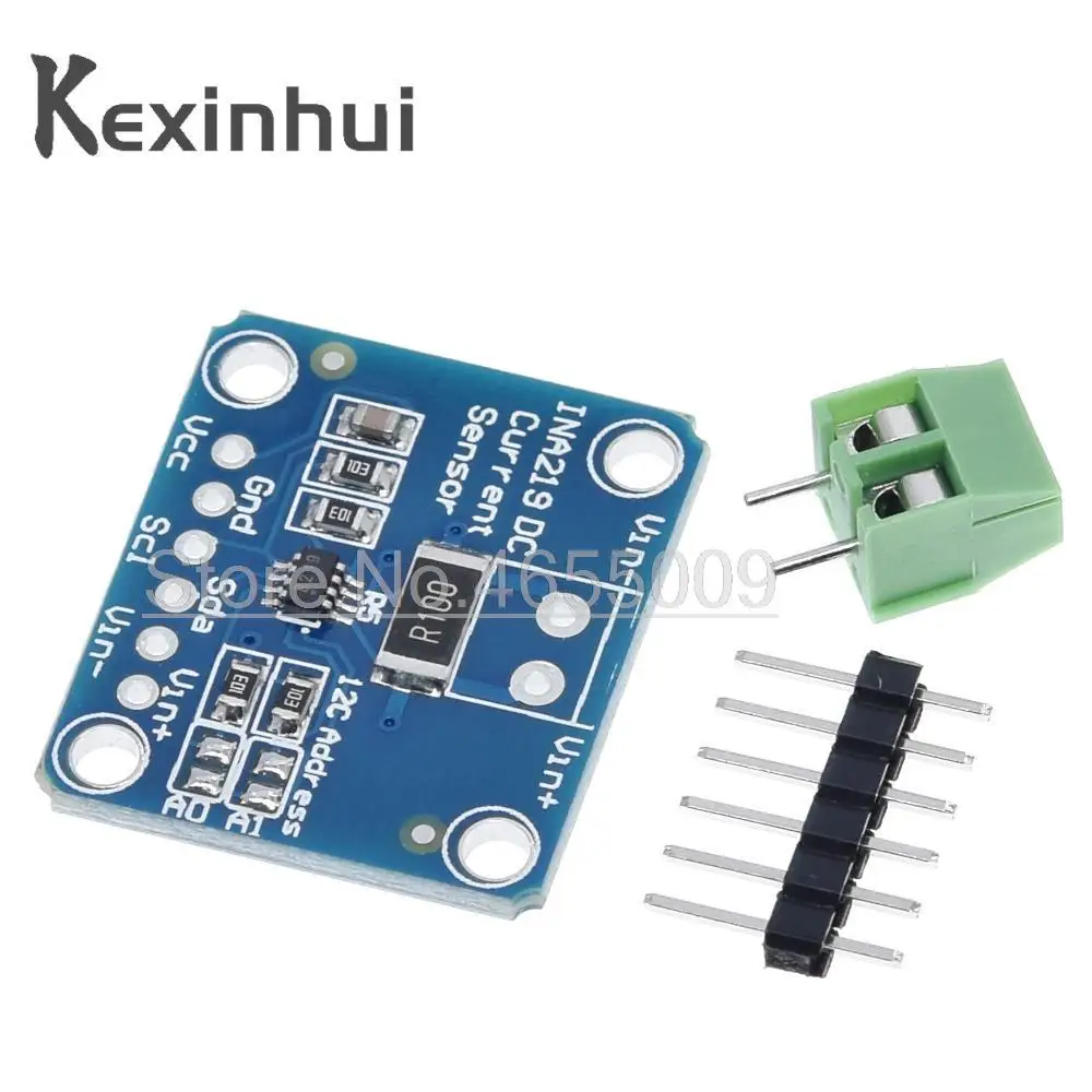 MCU-219 INA219 I2C interfaces Zero-Drift bi-directional current / power monitoring sensor module