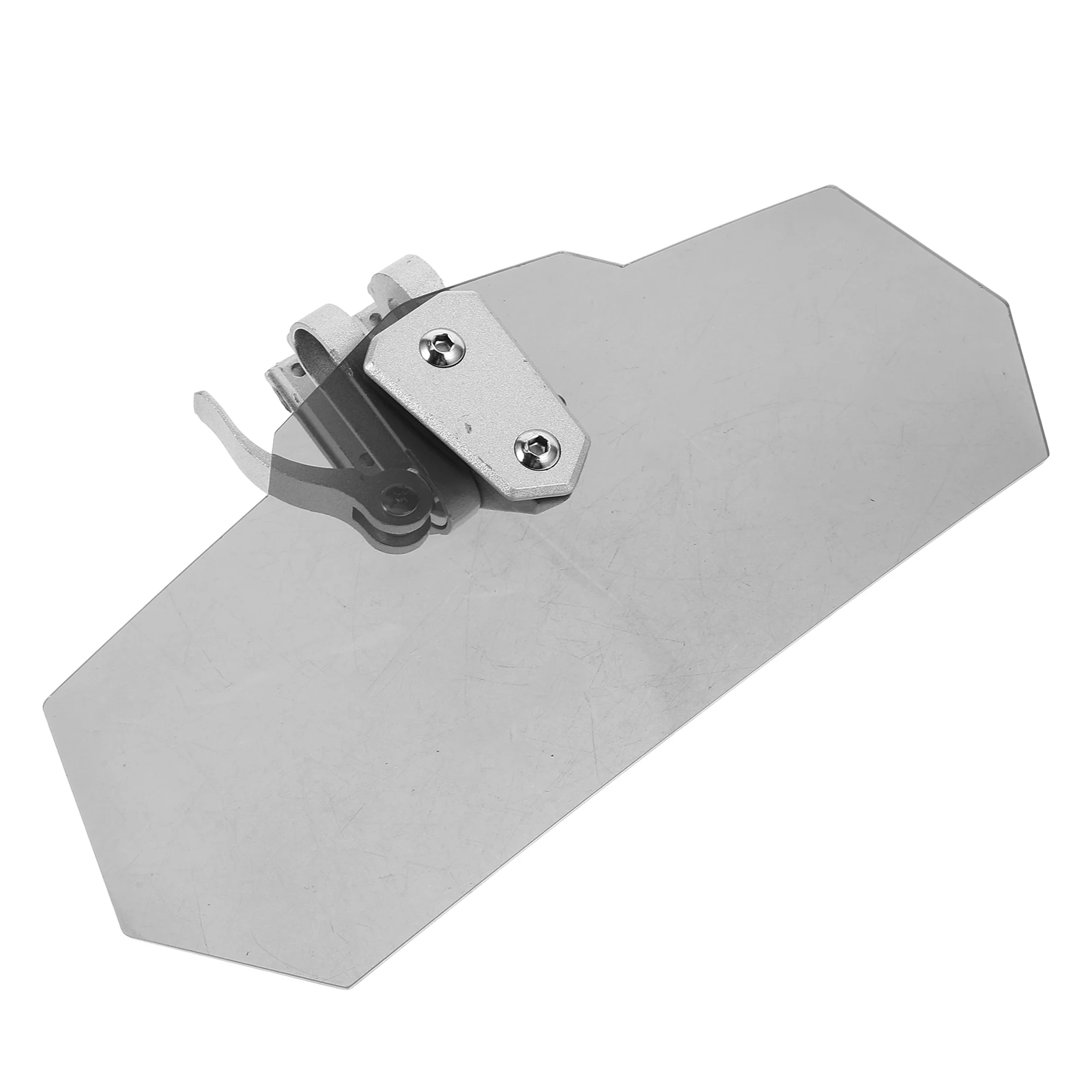 

Motorcycle Windscreen Extension Adjustable Airflow Wind Deflector Scooter Dirt Bikes Grey Silver Bracket Crash Bar Universal Fit