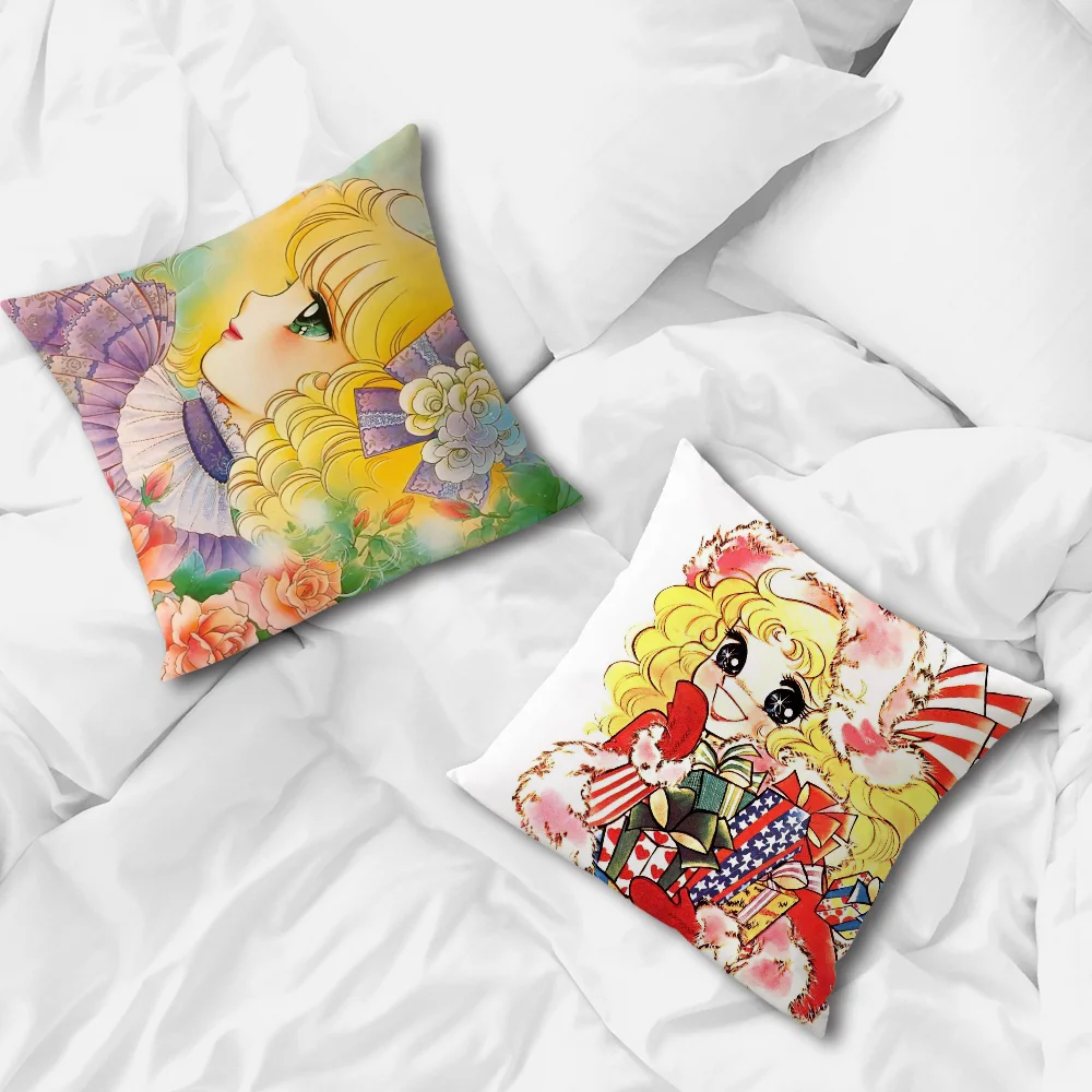 Anime-Kissenbezug, Kissenhülle, Candy Case, Home Manga Candy Sofa, Wohnzimmer, Büro, Café, Auto-Kissenbezug