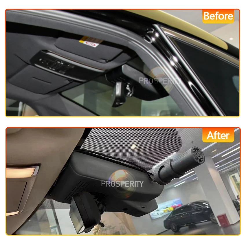 4K Wifi 3840*2160 Car DVR Dash Cam Camera For Toyota Alphard Vellfire 2023-2026 Control by APP WIFI Connection Perfet OEM Look