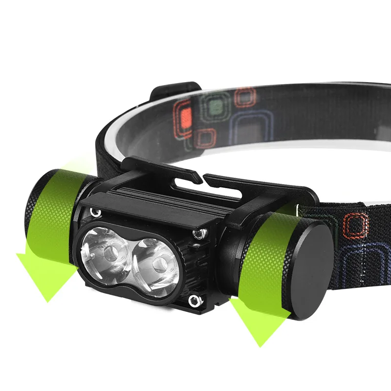 special super bright bald head lamp can be replaced 18650 battery long life headwear outdoor light  Torch for Camping Hunting image 4