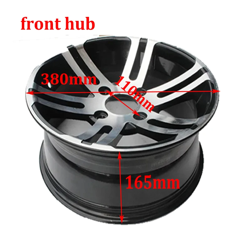 14 inch Front/rear rims aluminum alloy wheels suitable for ATV kart four-wheel UTV all-terrain vehicle 14-inch tires parts