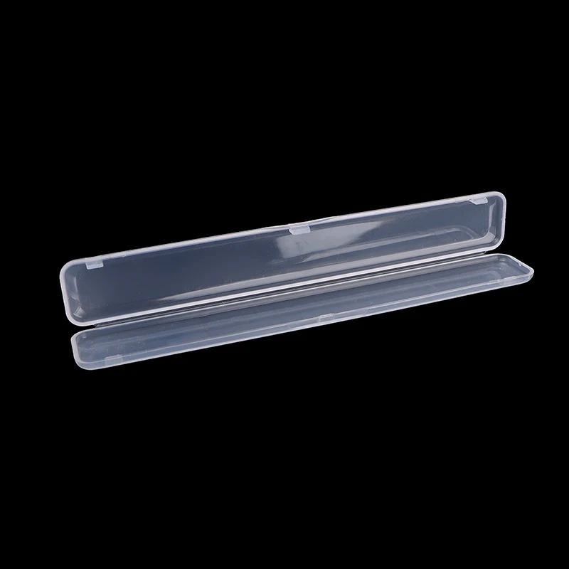 1Pcs Transparent Disposable Storage Box Accessory Nail File & Cotton Swab Organizer - Clear Plastic Storage Solution for Beauty