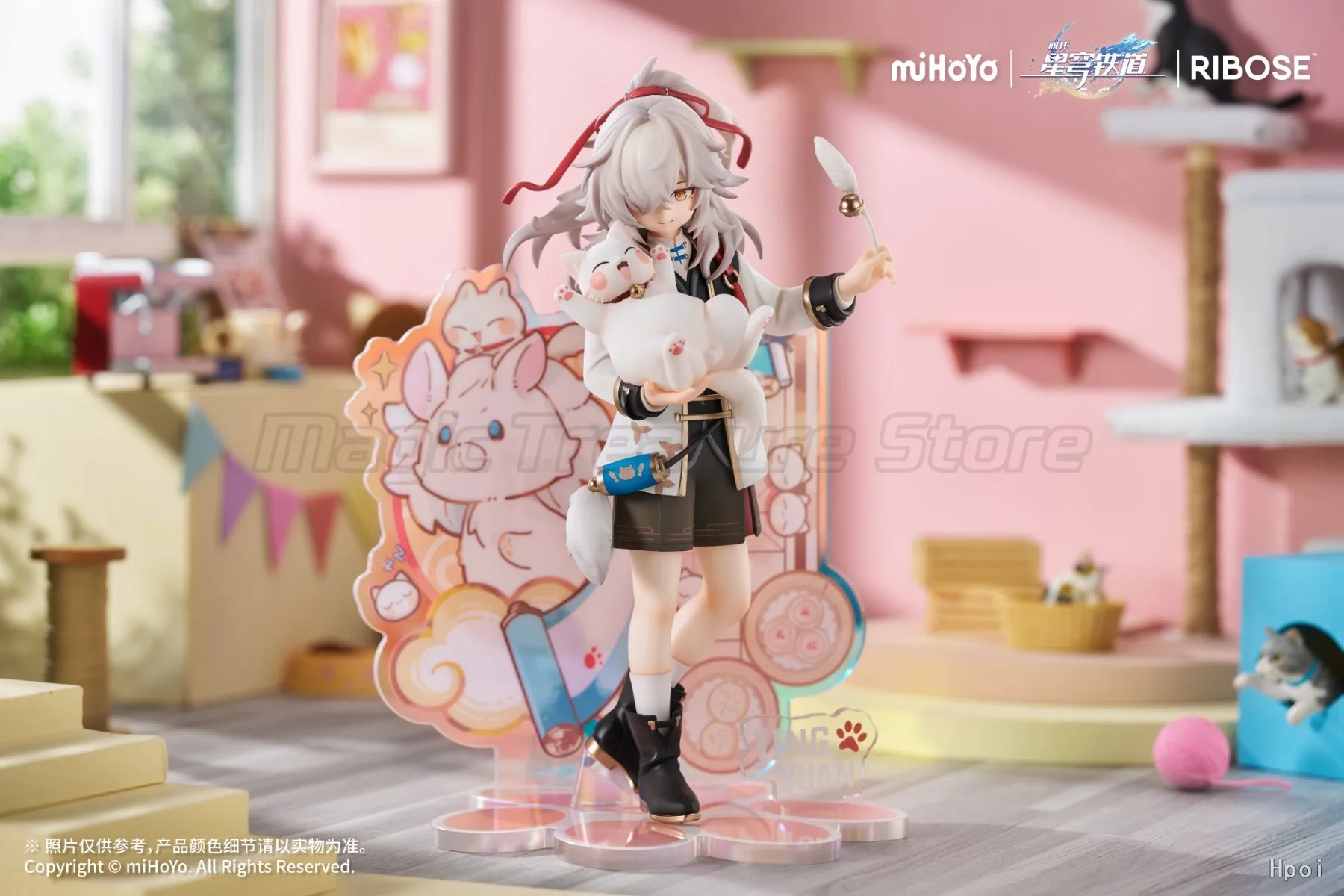 

【MT】RIBOSE RISE UP Honkai: Star Rail Silver Wolf Jing Yuan Tiny Cat 1/8 Scale Anime Figure