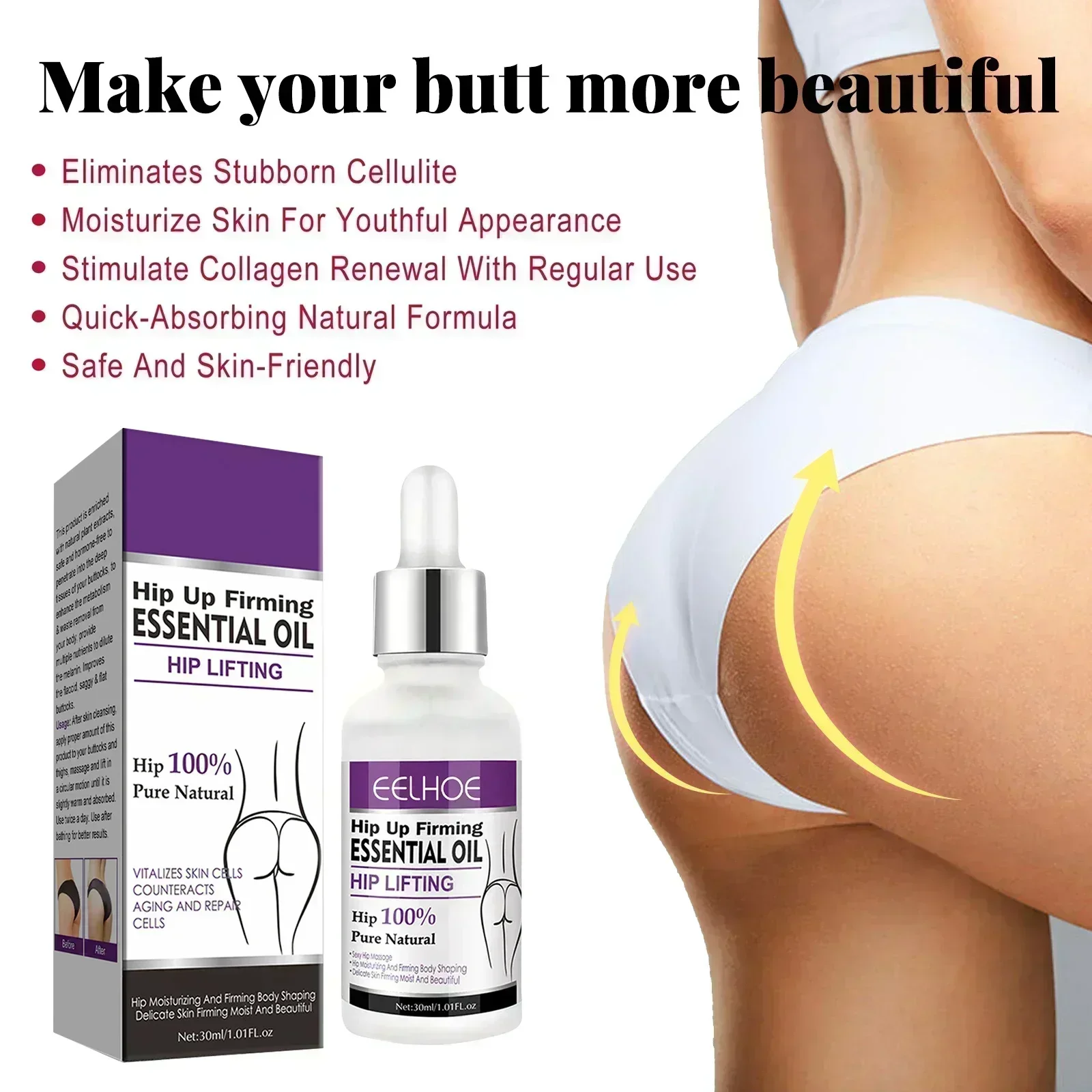 Buttock Enlargement Cream Butt Lifting Firming Massage Cream Big Ass Enhance Hip Growth Tighten Shaping Sexy Body Care For Women