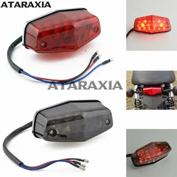 Motorcycle Stop Brake Light Rear Lamp Lucas Style LED Tail Light Universal Bike Rear Stop Light For Harley Cafe Racer Chopper
