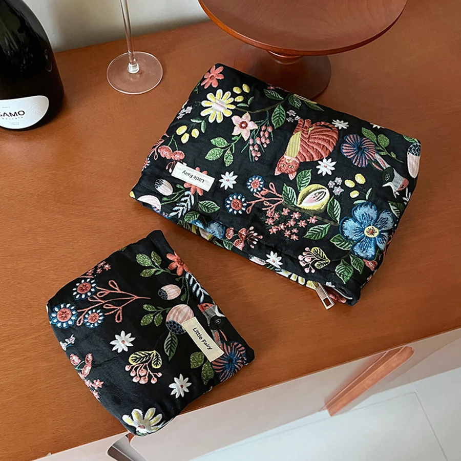 Nuova piccola borsa per cosmetici da donna modello vegetale portatile piccola borsa per riporre assorbenti igienici borsa per chiavi portamonete per pendolari borsa per carte portatile