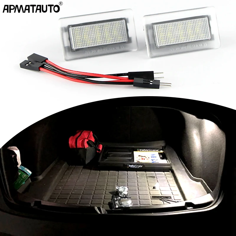 

2PCS For Tesla Model S Model X Model 3 Xenon White LED Car Interior Light/Trunk Area Cargo Light/Door Courtesy Light Accessories