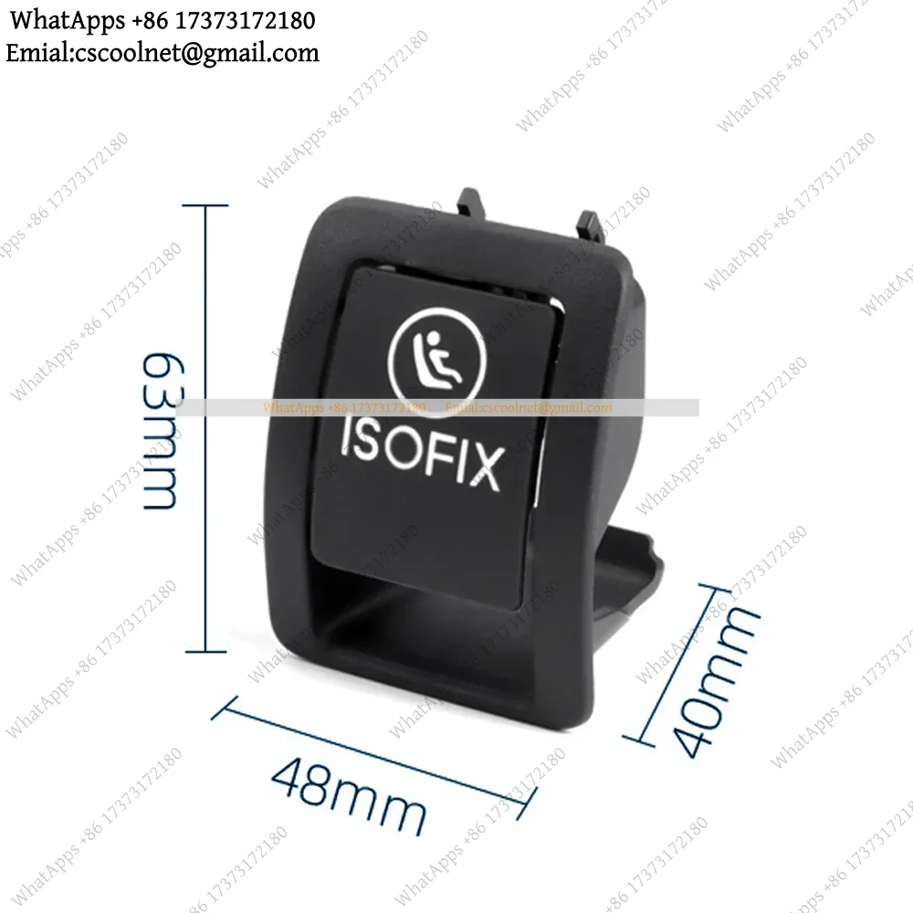 W205 ISOFIX Switch Trim Cover Car Rear Child Safe Seat Bench Switch Car Accessories For C Class 2015-2021