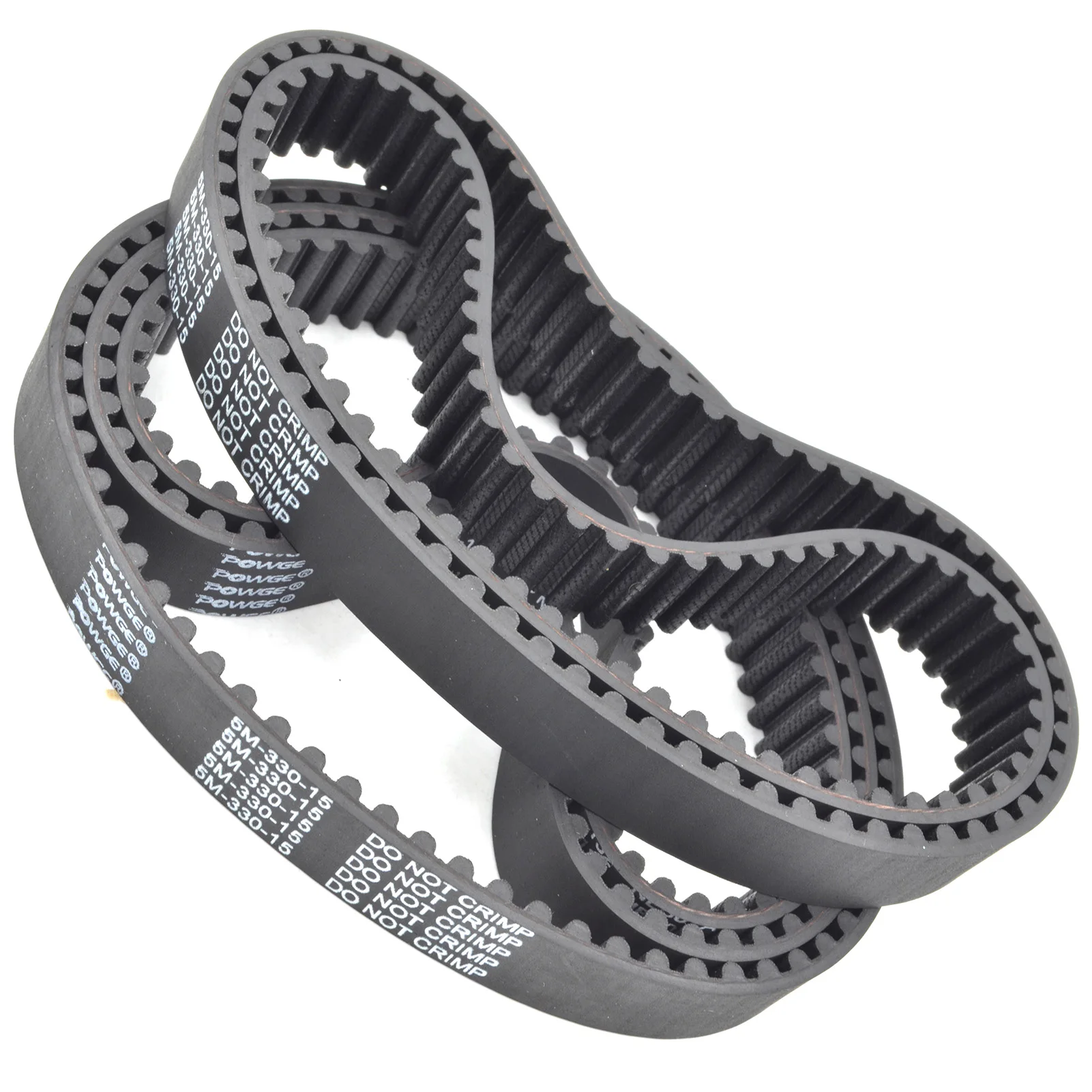 POWGE HTD 5M Timing belt Lp=340 345 350 355 360 365 370 375 380 385 390 395 400 405 410 415 420 425 Width 9-30mm HTD5M Rubber
