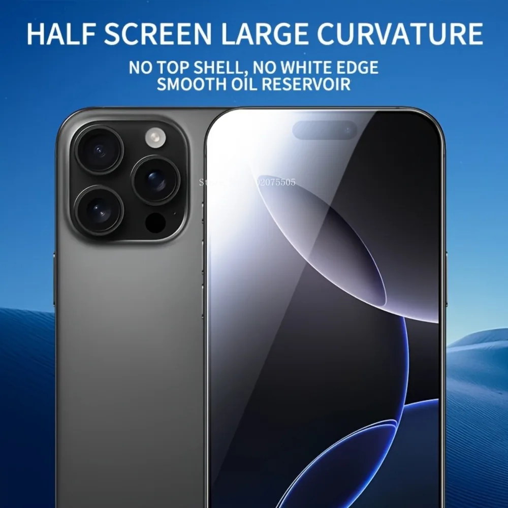 3PCS Full Coverage Tempered Glass for IPhone 13 14 Promax 15 Plus Full Protection Film 16 Promax 16E 17 Air 12Mini 11 17 Promax