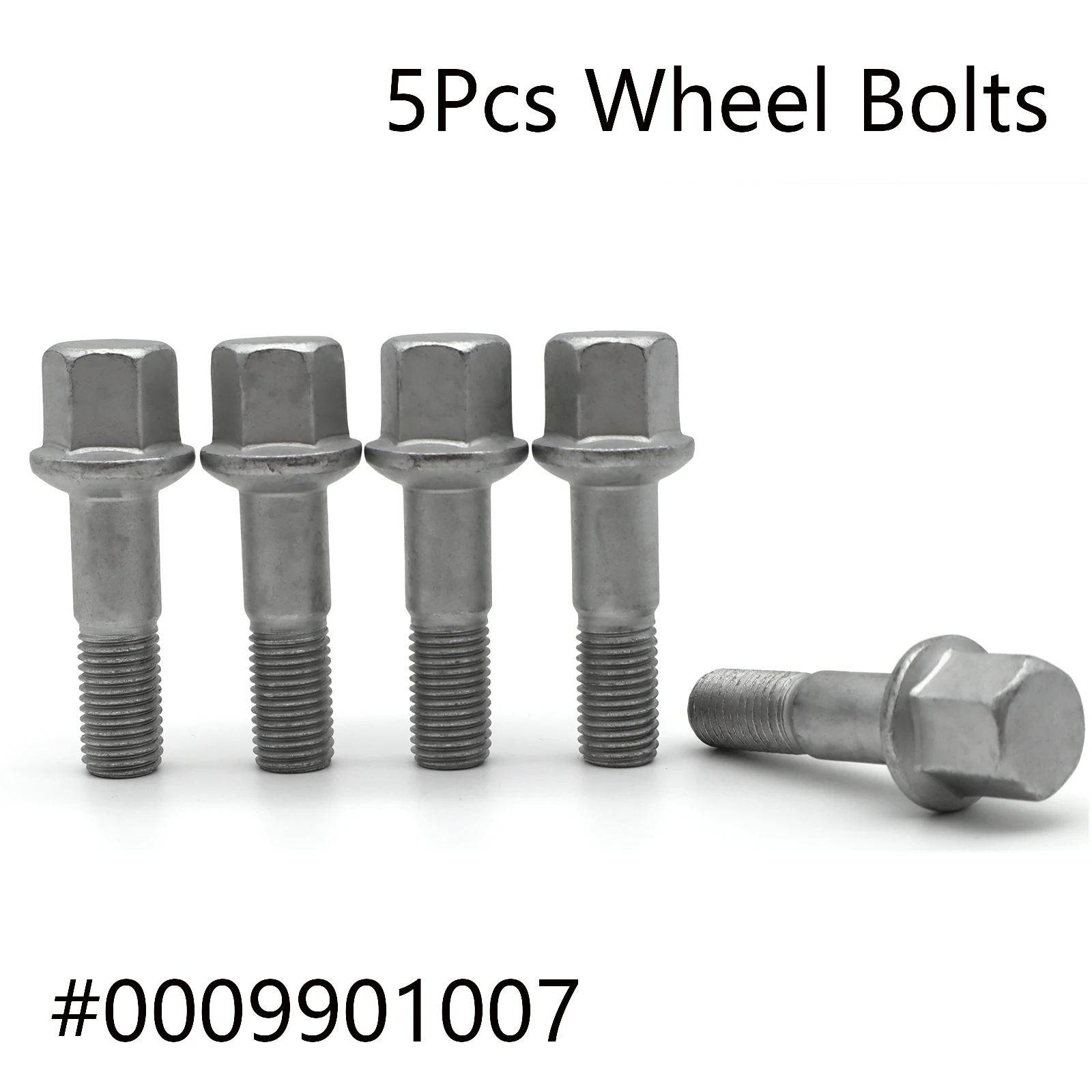 5X For Mercedes Benz A208 A209 C208 C209 W124 W210 A124 C124 S210 Car Wheel Lug Bolts Nuts M12 X 1.5 0009904807 Truck Tyre Parts