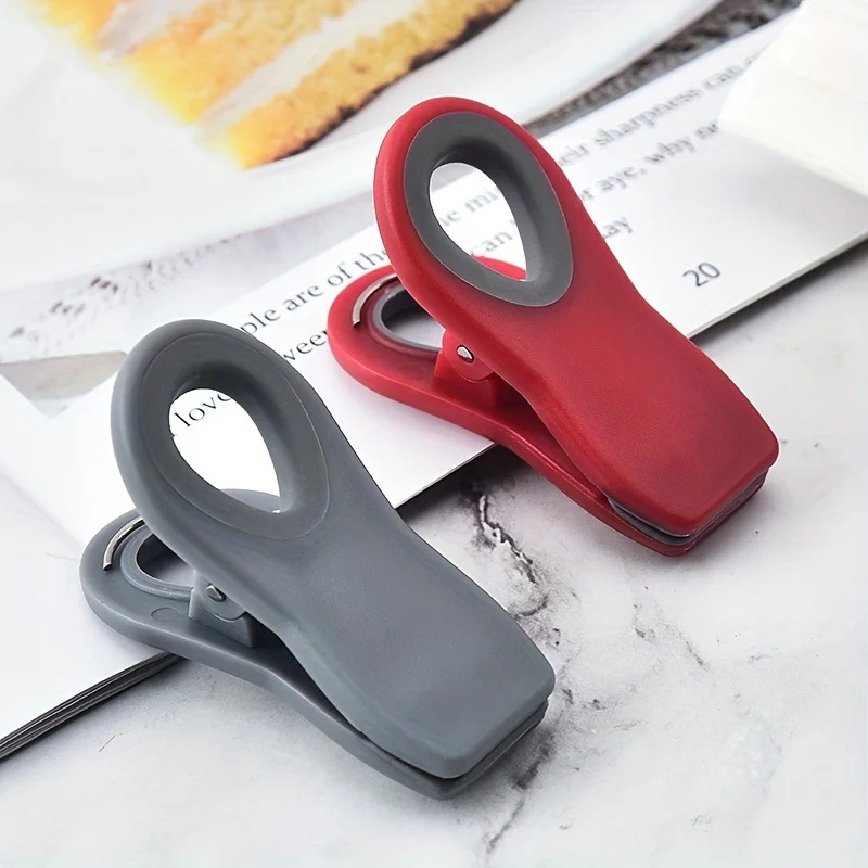 3pcs/6pcs/9pcs Reusable Sealing Bag Clip With Magnet - Food Clip, Chip Clip, Multifunctional Food Storage Bag Clip With