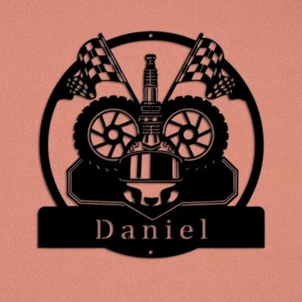 

Custom Racing Race Racer Metal Wall Art With Racer Name Option, Great Room Decoration, Special Racing Art