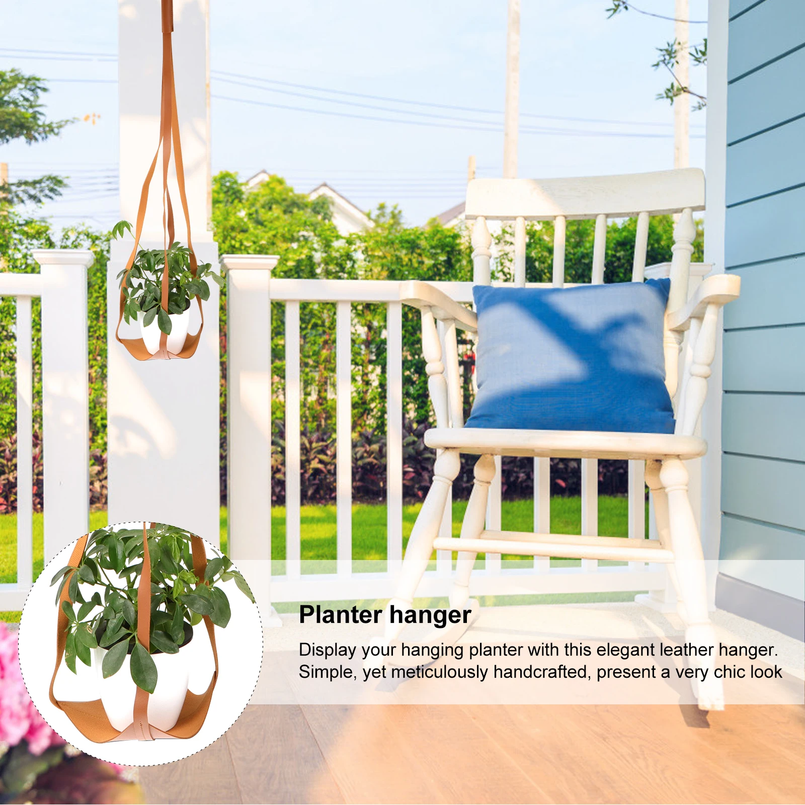 

Flower Pot Sling Patio Plant Hanger Hanging Pots Outdoor Basket Tray Hangers Planter Holder