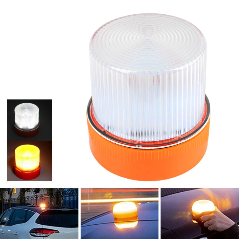 feux-stroboscopiques-de-voiture-balise-rotative-d'urgence-pour-signalisation-routiere-24-led-jaune-et-bleu-lumiere-de-signalisation-d'avertissement-clignotante-pour-voiture-12v-24v