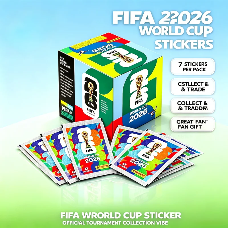 Panini FIFA World Cup 2026 Official Stickers,  Football Star Collectible Stickers, Soccer Fan Collection Souvenir Gift