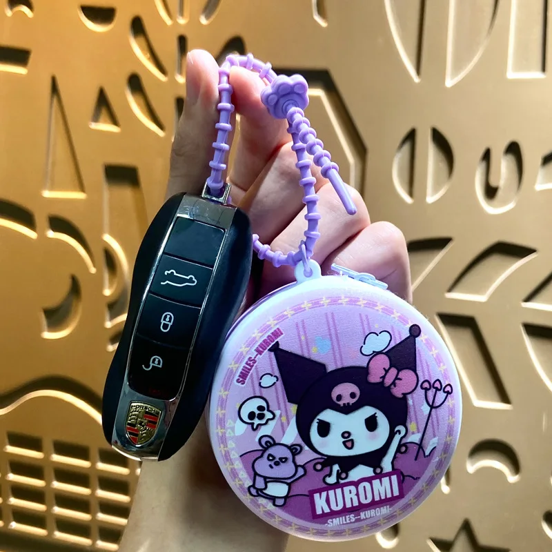 Kuromi Hello Kitty Zero Wallet Keychain Storage Bag Decorative Cute Bag Keychain Hanging Chain A Birthday Gift for Girls