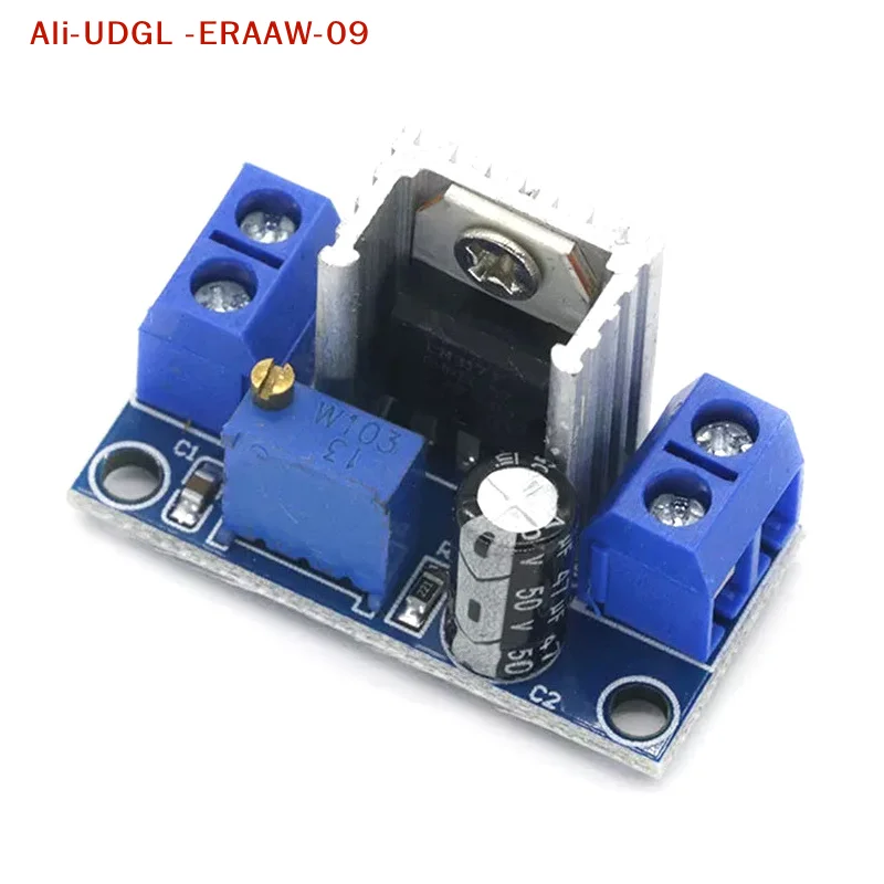 Efficient LM317 DC-DC Converter, Linear Regulator Power Supply with Voltage Adjustment, Circuit Board Step Down Module