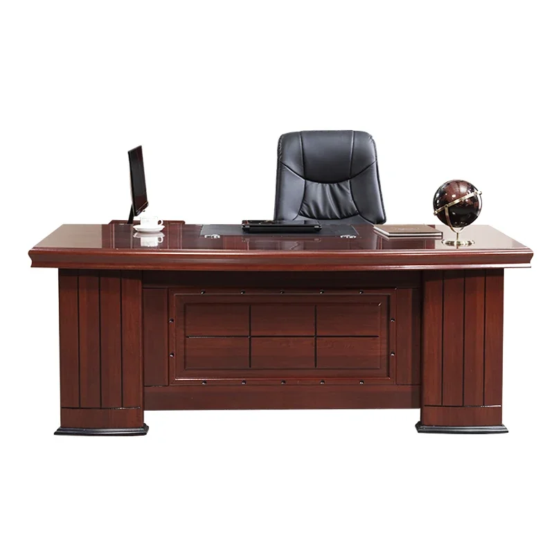 

Boss's desk President's desk Single supervisor's Manager's chair combination Simple modern office furniture