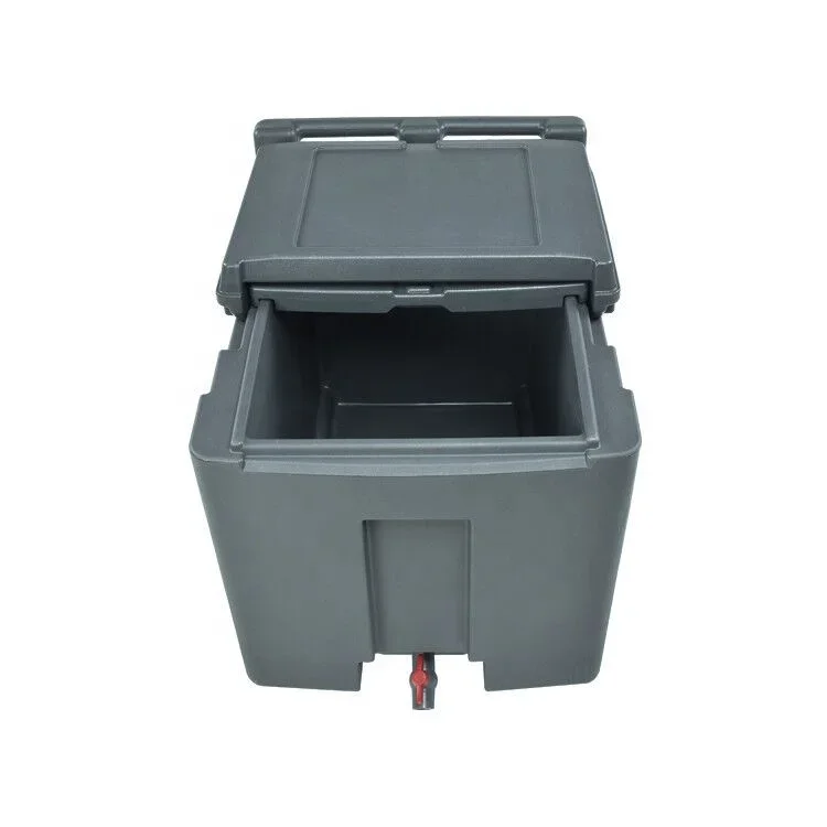 

110L Plastic Ice Storage Wagon Insulated Ice Caddy with Wheels