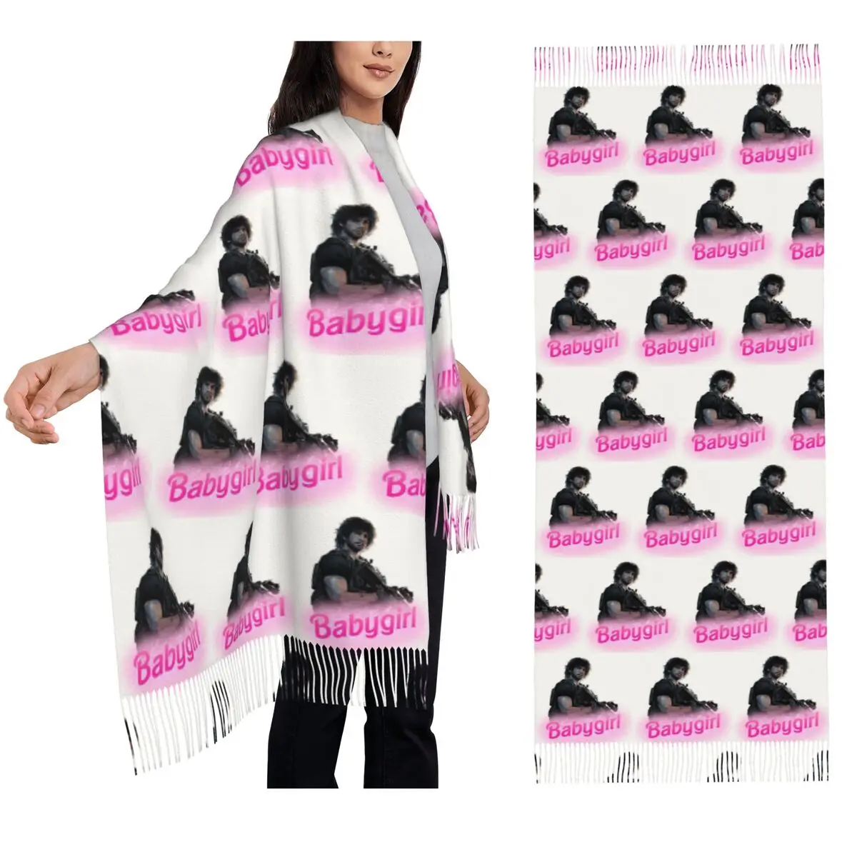 

Carlos Oliveira Babygirl Scarf Tassel Scarves Women Soft Warm Shawls and Wraps Large Fall Winter Shawl Wrap