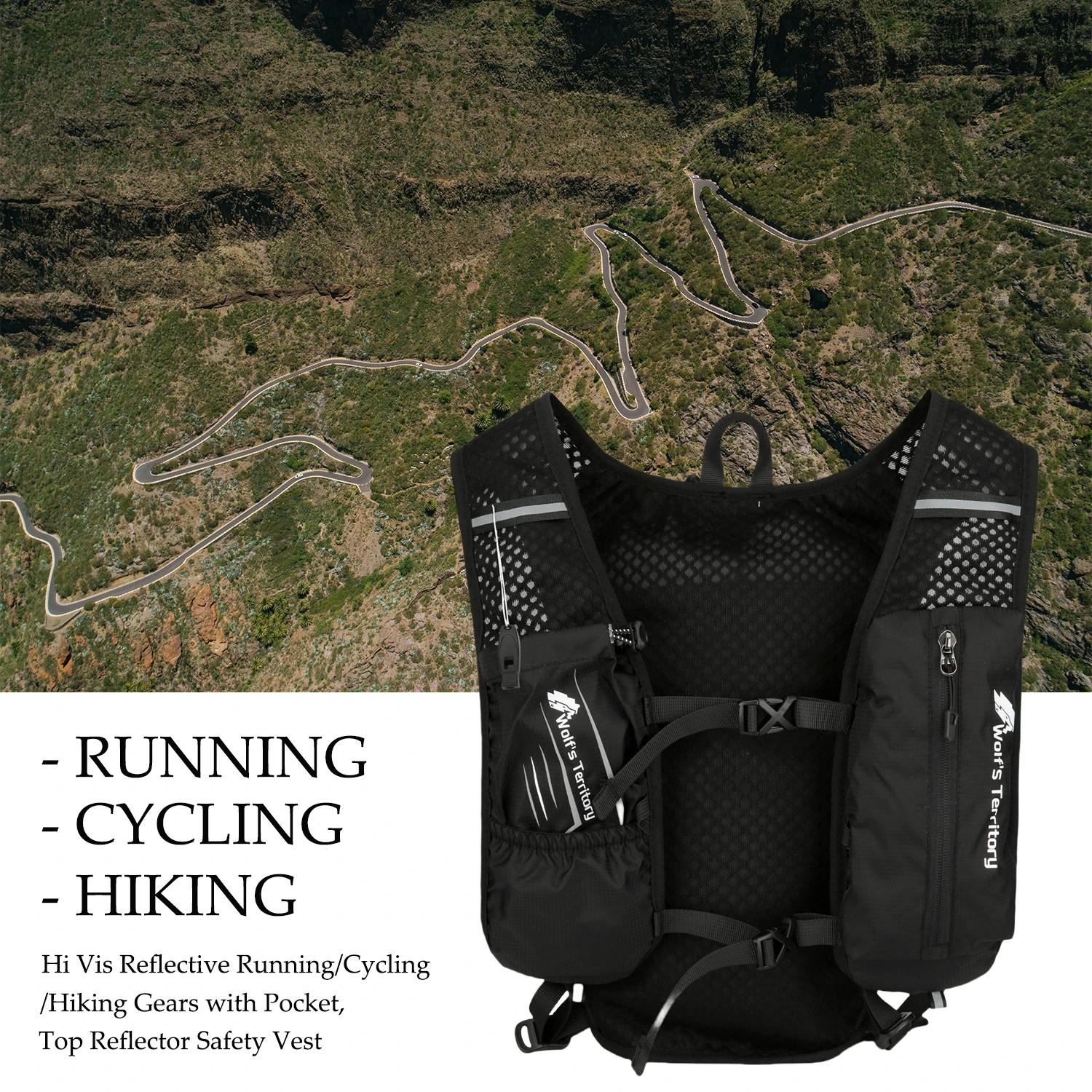 Running Vest, Lightweight Hydration Backpack,Running Backpacks for Women & Men Outdoor Sports,  Marathon, Trail Race, Cycling,
