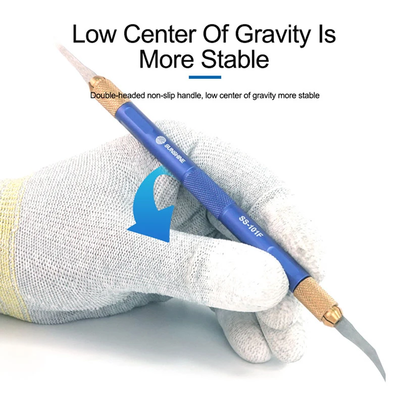 Sunshine SS-101F Ultra-Thin And Extra-Hard Blade Set To Remove Glue And Disconnect Auxiliary Separation Lattice CPU Removal Tool