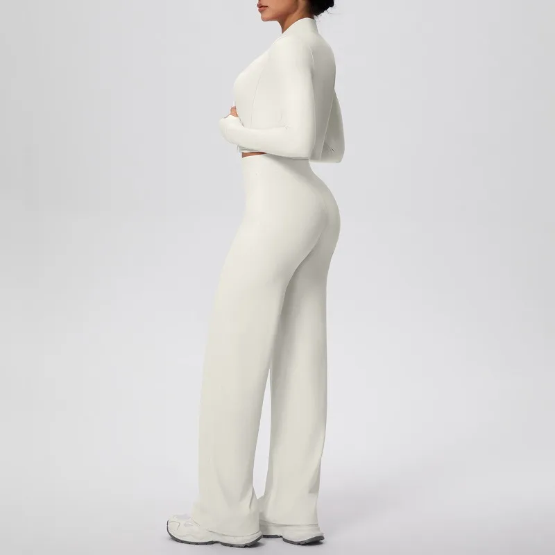 

Женский шерстяной комплект для йоги, быстросохнущий, плотно прилегающий, высокоэластичный, комплект из трех предметов для фитнеса, спортивная одежда для отдыха на открытом воздухе, бега