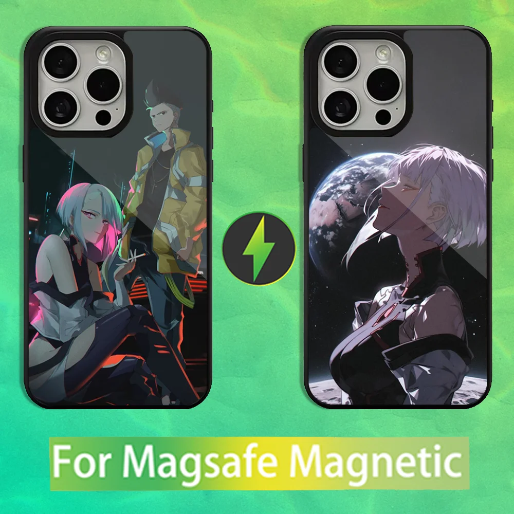 

Cyberpunk Game E-Edgerunners Phone Case For iPhone 16,15,14,13,12,11,Pro,Max,Plus,Mini,Magsafe,Magnetic Wireless Charging Case