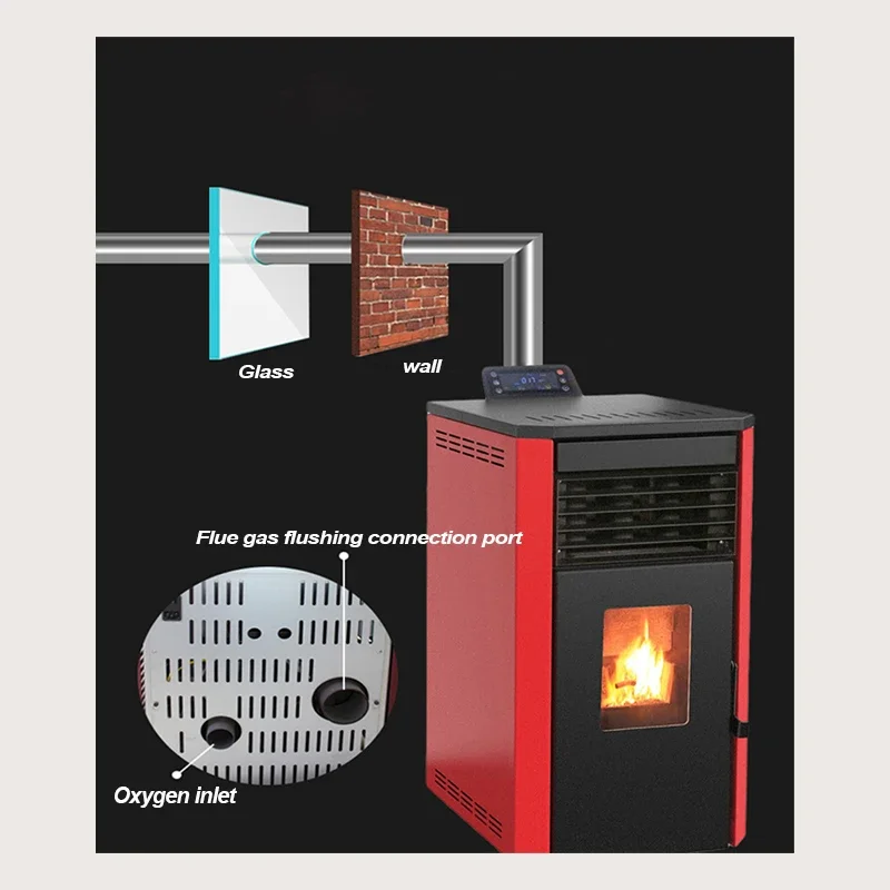 Freestanding Patio Heater Wood Burning Pellet Outdoor Stove