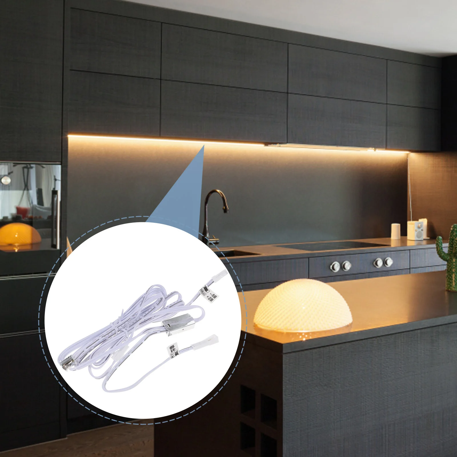 

LED Light Strip Controller Touch for Door Activated Cabinet Closet Bookcase Wine Storage Lighting