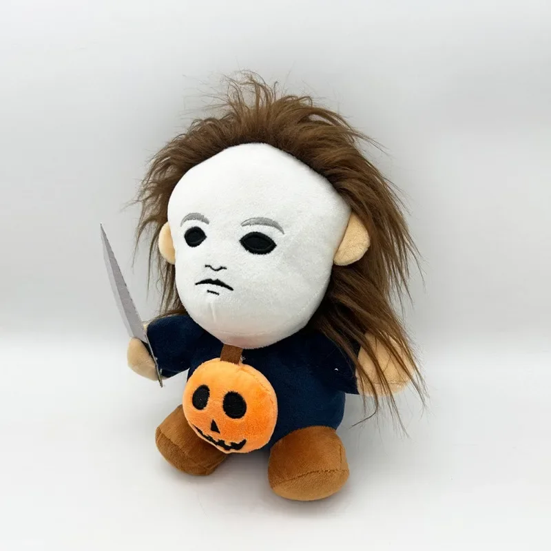 Horror Halloween Peluche Bambola 25CM Morbido Cartone Animato Cosplay Peluche Personaggio Halloween Room Decor Regalo Scherzo Giocattoli Gag Toys