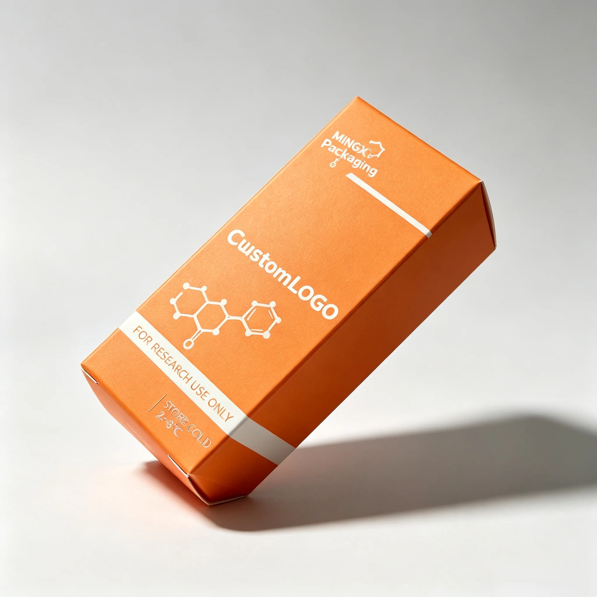 Custom Peptide Full Packaging Stickers And Paper Boxes Compatible 3ml 5ml 10ml Vials Free Design Custom Logo Labels