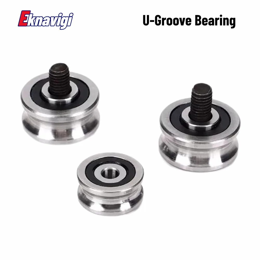 4PCS SG15 5X17X8MM U-shaped Precision Double Volleyball Bearing Belt Screws With Grooves