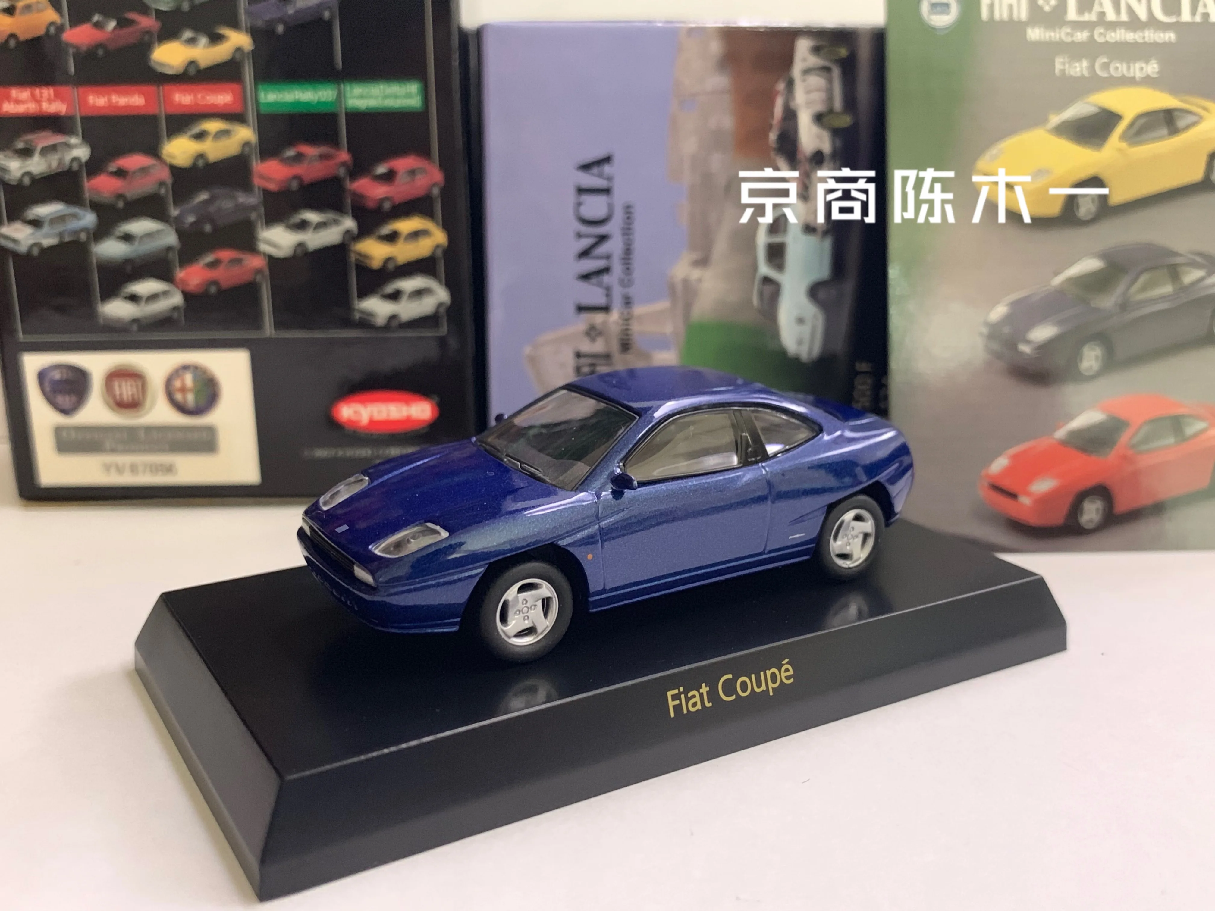 

Коллекция 1/64 года, голубая модель автомобиля KYOSHO Fiat Coupe, детские игрушки в подарок