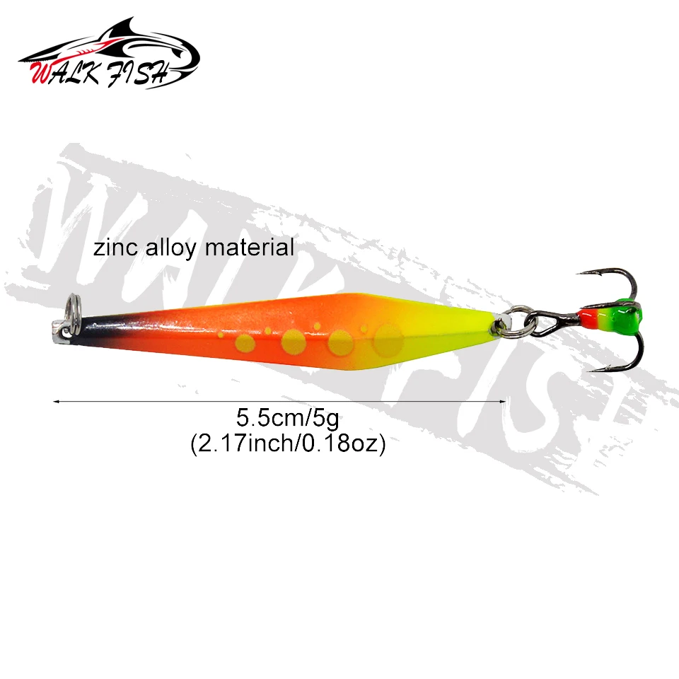 WALK FISH Cuchara con láminas – señuelo para pesca en hielo agua dulce - imagen 5