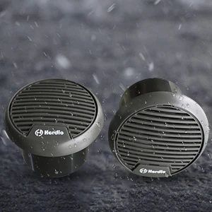 Herdio 3'' 2PCS Waterproof Marine Speakers Full Range Audio Motorcycle Speaker Stereo System With MAX Power 140W For Boat UTV