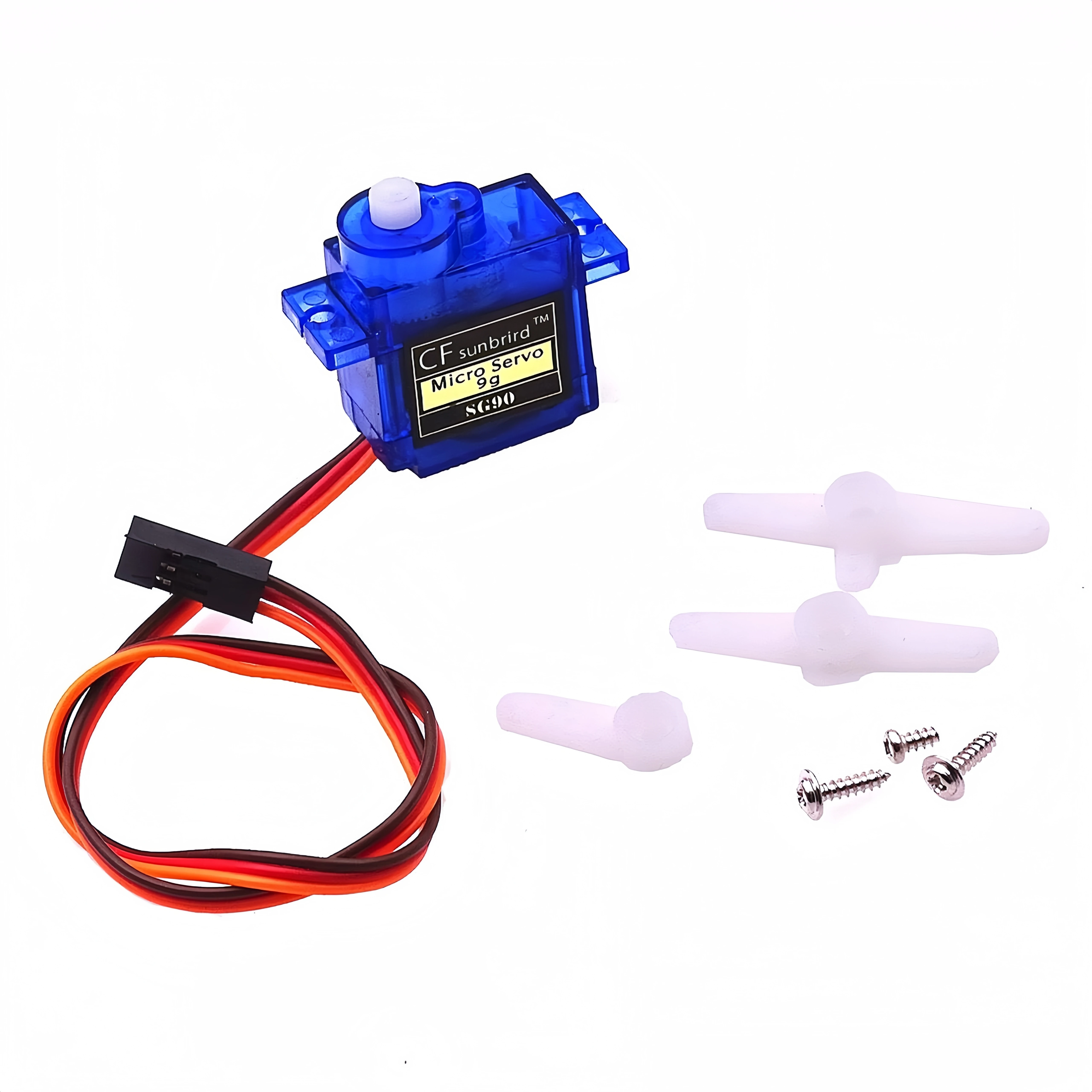 100PCS SG90 9g Mini Micro Servo for RC for RC 250 450 Helicopter Airplane Car Boat