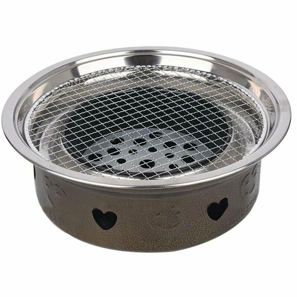 5pcs Grill Racks Round Disposable Wire Net Grill Racks Iron Roast Grate Cooking Barbecue BBQ 25CM 28CM 33CM Cooking Net Tool