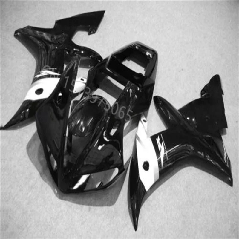 Low price Motorcycle Fairing fit for YZFR1 2002- 2003 YZFR1 02-03    black white Injection  molding  YZFR1 02-03 Fairing kit