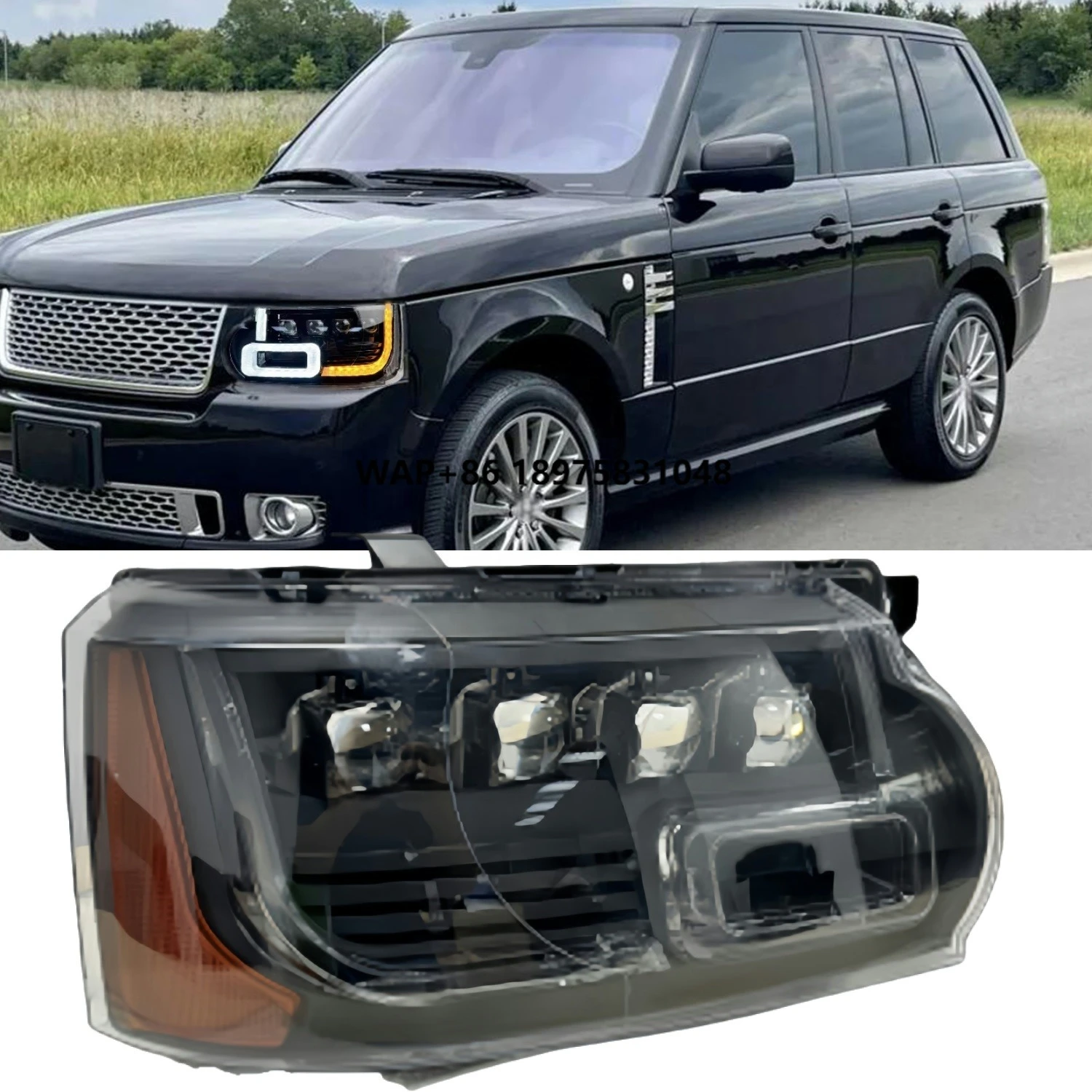 

Autobiography 2010-2012 DRL LED Modified Headlight Assembly Upgrade Front Head Lamp Auto Body Parts for