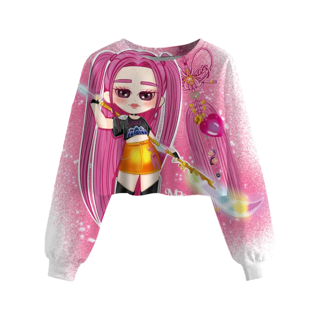 Kawaii الفتيات KPop شيطان الصيادين البلوز الأطفال الخريف بلايز 2025 جديد الربيع والخريف رقيقة موضة العلامة التجارية قماش الأطفال