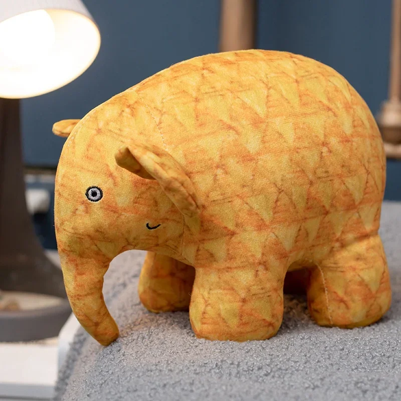 10/26 سنتيمتر الملونة منقوشة الفيل ألعاب من القطيفة جميلة حية القطن محشوة الفيل المعلقات و دمية لطيف المفاتيح مضحك هدية